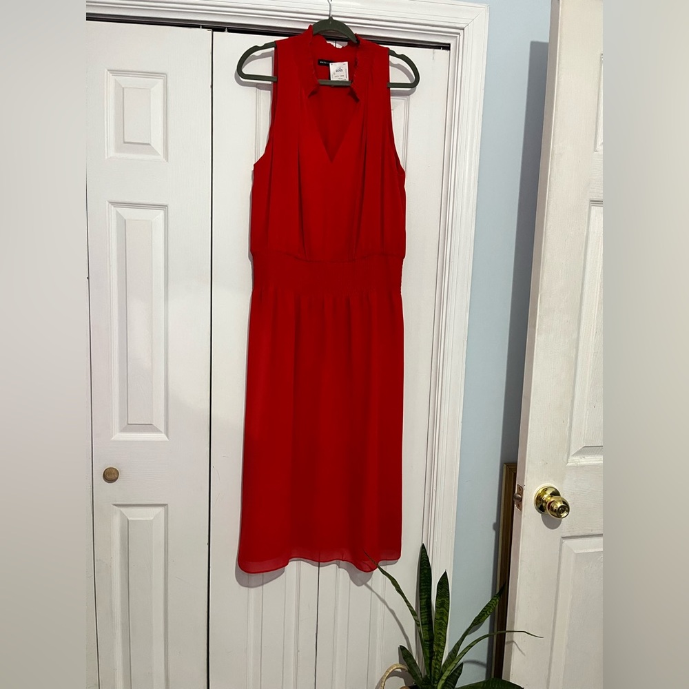 White House Black Market Dress sz XL Red NWT